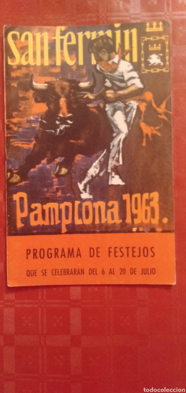 Coleccionismo: PROGRAMA DE FIESTAS DE SAN FERMIN-PAMPLONA 1963