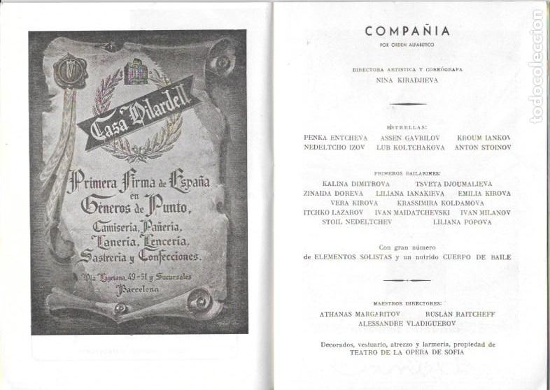 Coleccionismo: PR-2102.PROGRAMA GRAN TEATRE DEL LICEU. BALLET DE LA OPERA DE SOFIA.PRIMAVERA 1963. - Foto 4