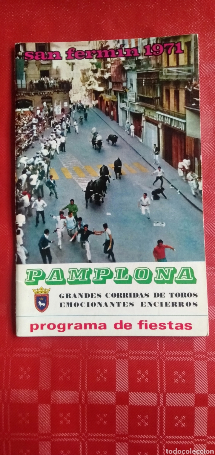 Coleccionismo: PROGRAMA DE FIESTAS DE SAN FERMIN-PAMPLONA 1971