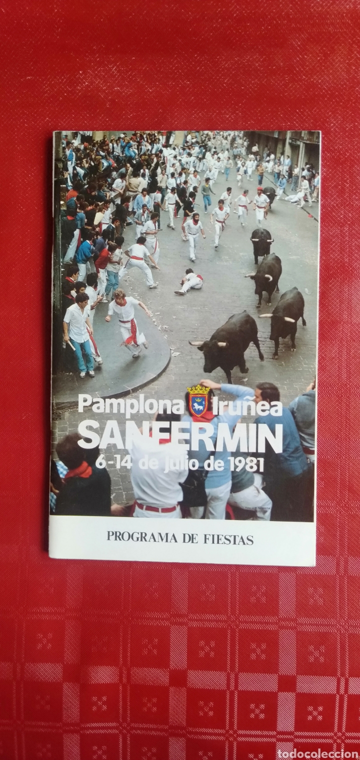 Coleccionismo: PROGRAMA DE FIESTAS DE SAN FERMIN-PAMPLONA 1981