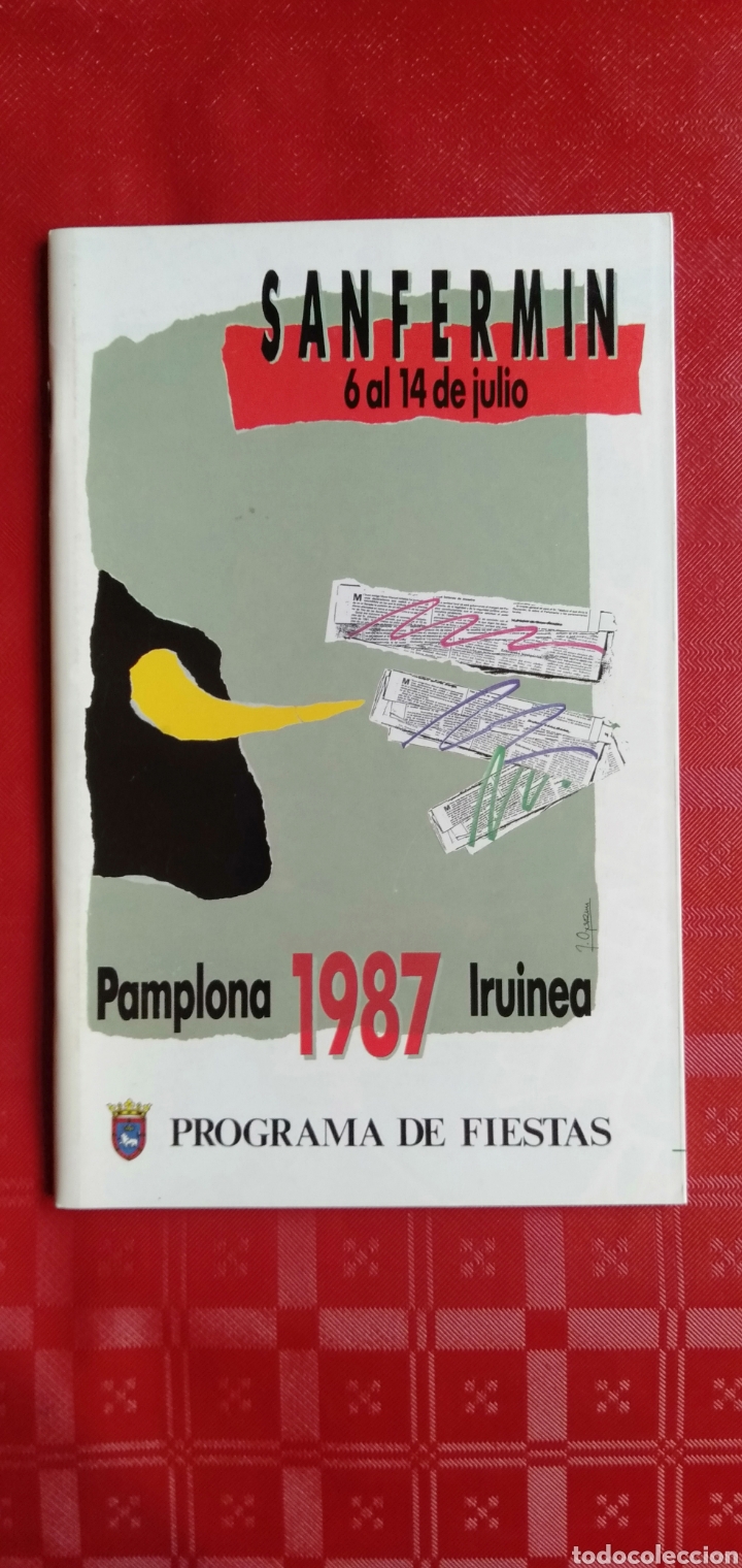Coleccionismo: PROGRAMA DE FIESTAS DE SAN FERMIN-PAMPLONA 1987