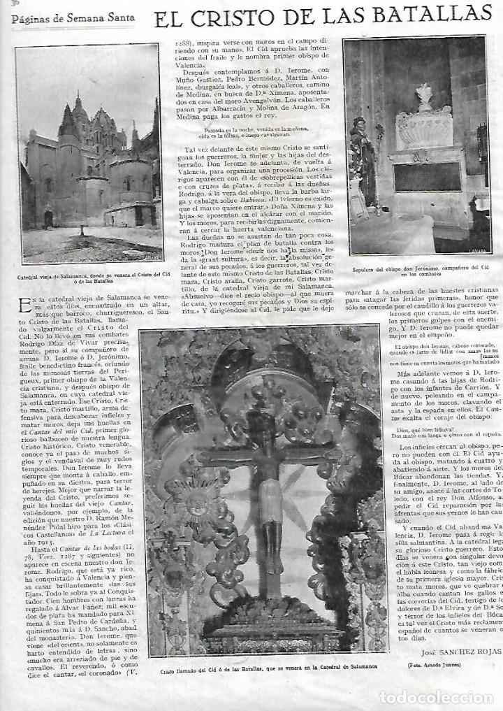 Collectionnisme: A&Ntilde;O 1929 RECORTE PRENSA RECORTE PRENSA CRISTO DE LAS BATALLAS CID CATEDRAL SALAMANCA ESCULTURA TALLA