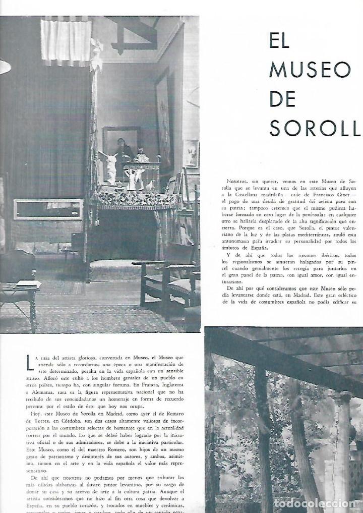 Colecionismo: A&Ntilde;O 1933 RECORTE PRENSA EL MUSEO DE SOROLLA EN MADRID PINTURA