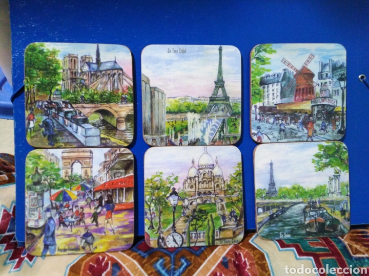 Collectionnisme: Lote de 6 Posa vasos de Francia ( resistentes )