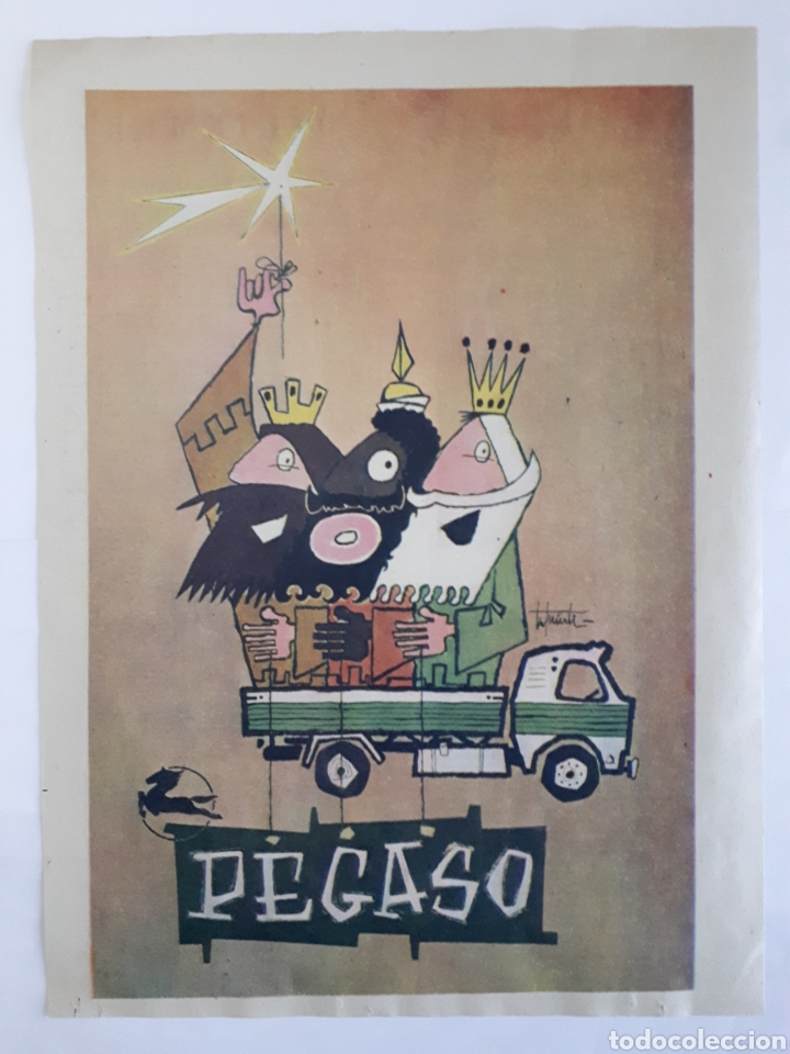 Coleccionismo: PEGASO Hoja de A B C con publicidad. 1959