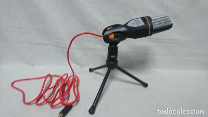 Coleccionismo: MICR&Oacute;FONO CON TR&Iacute;PODE CONDENSER SF-666 - Foto 1
