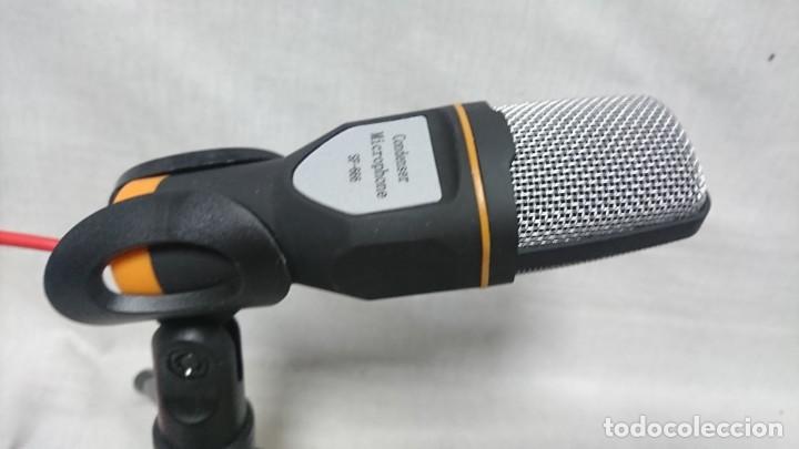 Coleccionismo: MICR&Oacute;FONO CON TR&Iacute;PODE CONDENSER SF-666 - Foto 2