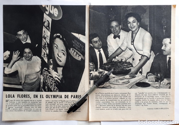 Coleccionismo: LOLA FLORES, EN EL OLYMPIA DE PARIS. 1960