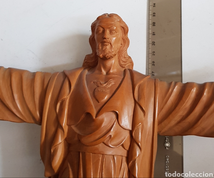 Coleccionismo: Corazon de jesus - 33 cm - car188 - Foto 4