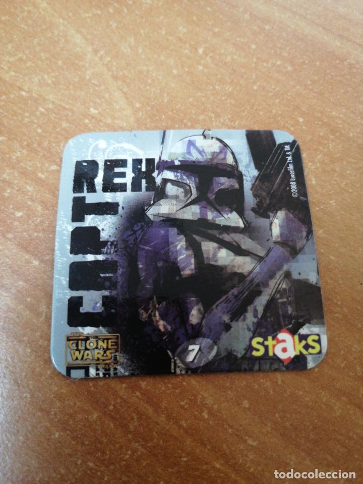 Coleccionismo: IMAN STAKS STAR WARS THE CLONE PANINI N&ordm; 7 LA GUERRA DE LAS GALAXIAS