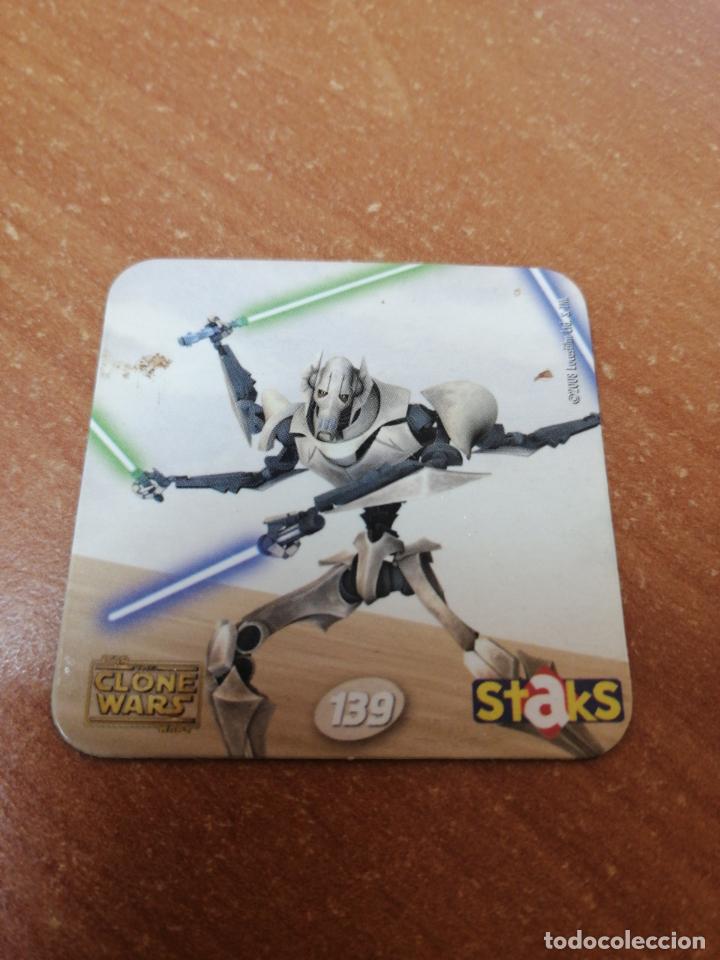 Coleccionismo: IMAN STAKS STAR WARS THE CLONE PANINI N&ordm; 139 LA GUERRA DE LAS GALAXIAS