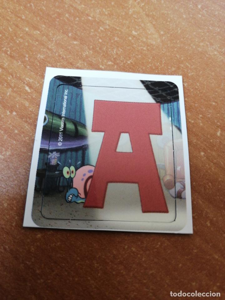 Coleccionismo: IMAN STAKS BOB ESPONJA DE GALLINA BLANCA (EL ABECEDARIO ) LETRA A