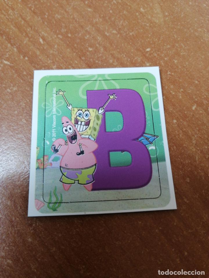 Coleccionismo: IMAN STAKS BOB ESPONJA DE GALLINA BLANCA (EL ABECEDARIO ) LETRA-B