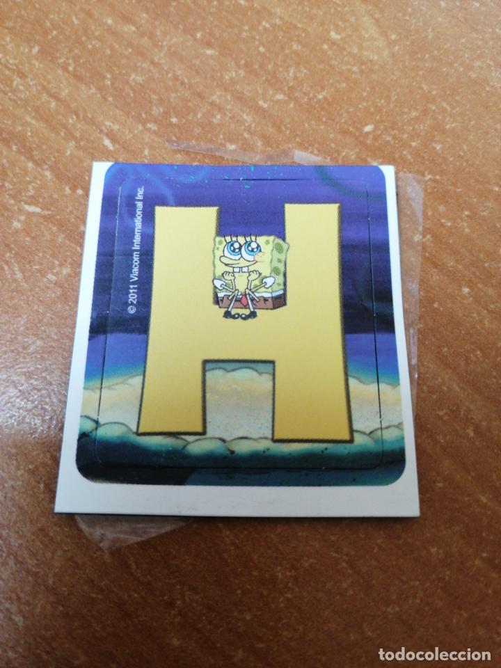 Coleccionismo: IMAN STAKS BOB ESPONJA DE GALLINA BLANCA (EL ABECEDARIO ) LETRA-H