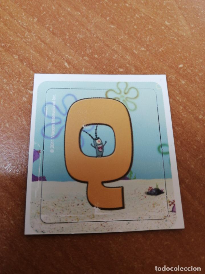 Coleccionismo: IMAN STAKS BOB ESPONJA DE GALLINA BLANCA (EL ABECEDARIO ) LETRA-Q