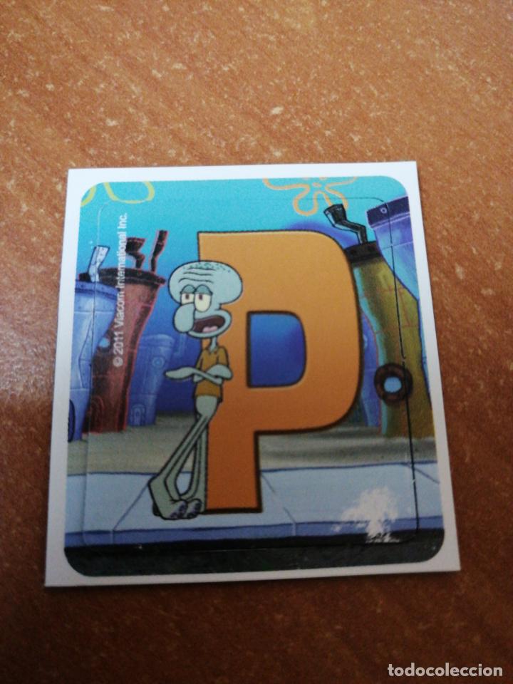 Coleccionismo: IMAN STAKS BOB ESPONJA DE GALLINA BLANCA (EL ABECEDARIO ) LETRA-P