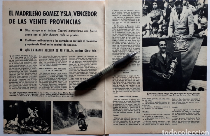 Coleccionismo: VESPA CLUB DE ESPA&Ntilde;A. EL MADRILE&Ntilde;O GOMEZ YSLA, VENCEDOR DE LAS VEINTE PROVINCIAS. 1960