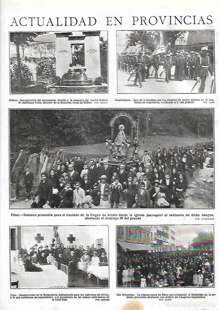 Collecting paper: A&Ntilde;O 1922 RECORTE PRENSA BILBAO INAUGURACION MONUMENTO MUSICO AURELIANO VALLE SOCIEDAD CORAL MUSICA