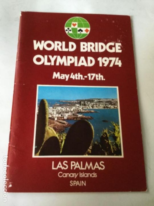 Coleccionismo: Programa world bridge olympiad 1974- - Foto 1
