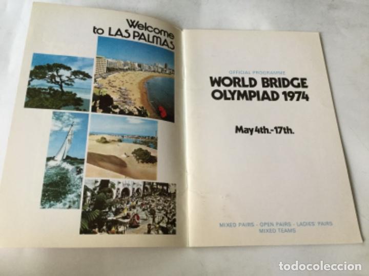 Coleccionismo: Programa world bridge olympiad 1974- - Foto 2
