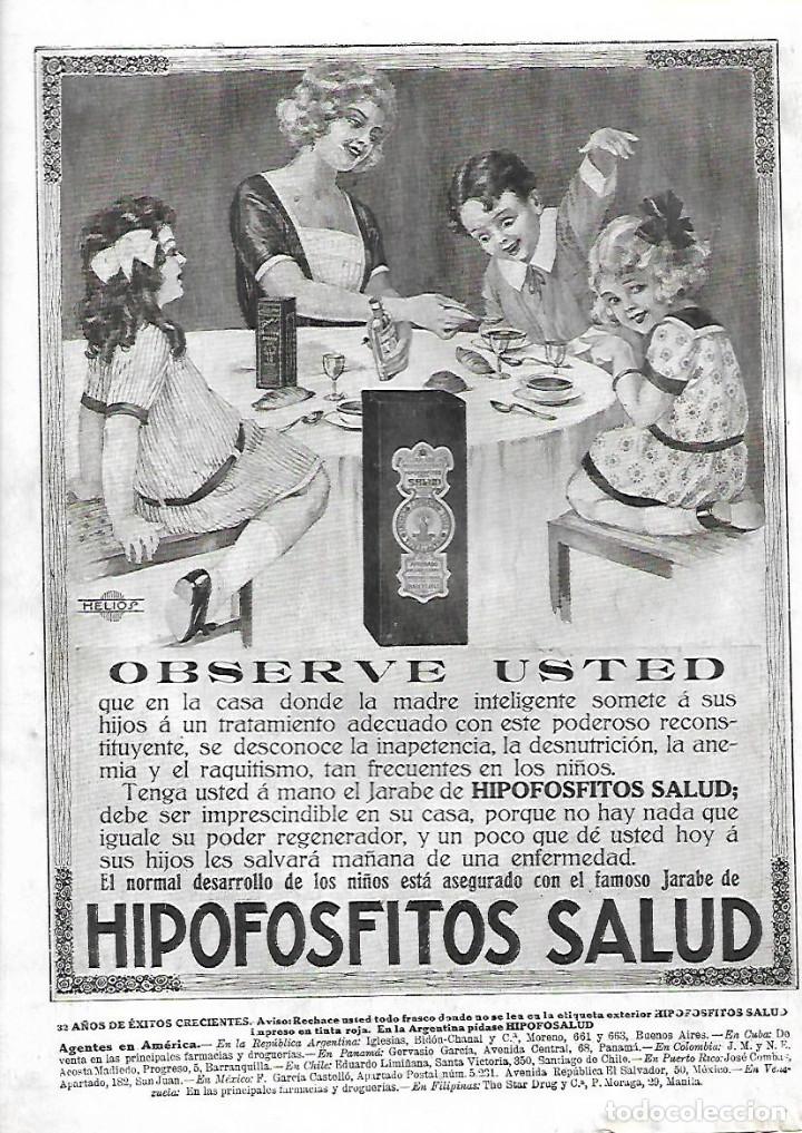 Collecting paper: A&Ntilde;O 1922 RECORTE PRENSA PUBLICIDAD HIPOFOSFITOS SALUD JARABE PRODUCTOS FARMACEUTICOS