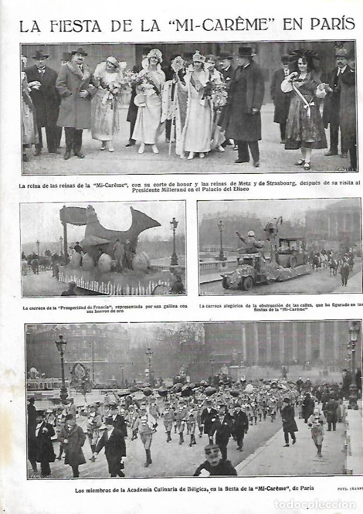 Collectionnisme: A&Ntilde;O 1922 RECORTE PRENSA FIESTA DE LA MI CAREME EN PARIS CUARESMA DESFILE CARROZAS REINA FIESTAS