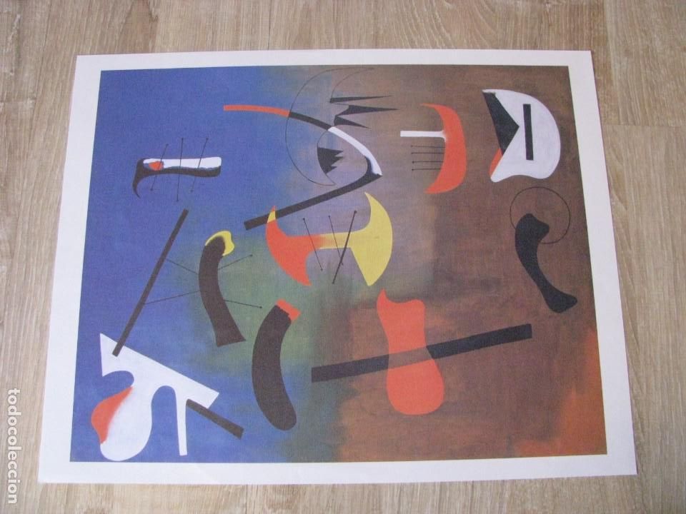 Coleccionismo: LAMINA &rdquo;GRANDES GENIOS&rdquo; COLECCI&Oacute;N EL MUNDO. JOAN MIRO. COMPOSICION. 43x34 cm.