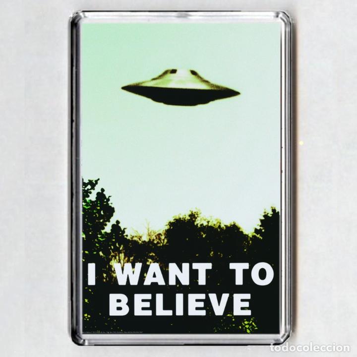 Collecting: IMAN acr&iacute;lico NEVERA - X FILES (I Want to Believe)