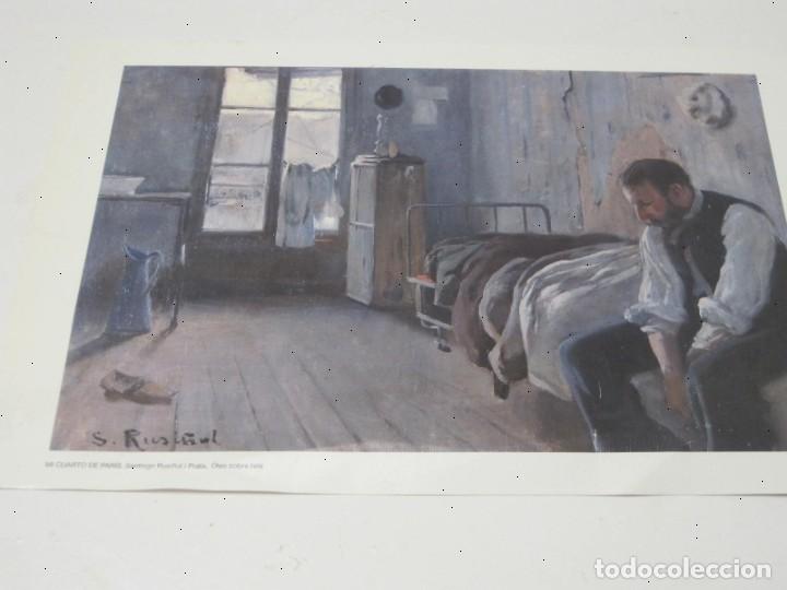 Coleccionismo: L&aacute;mina SANTIAGO RUSI&Ntilde;OL: mi cuarto de Par&iacute;s