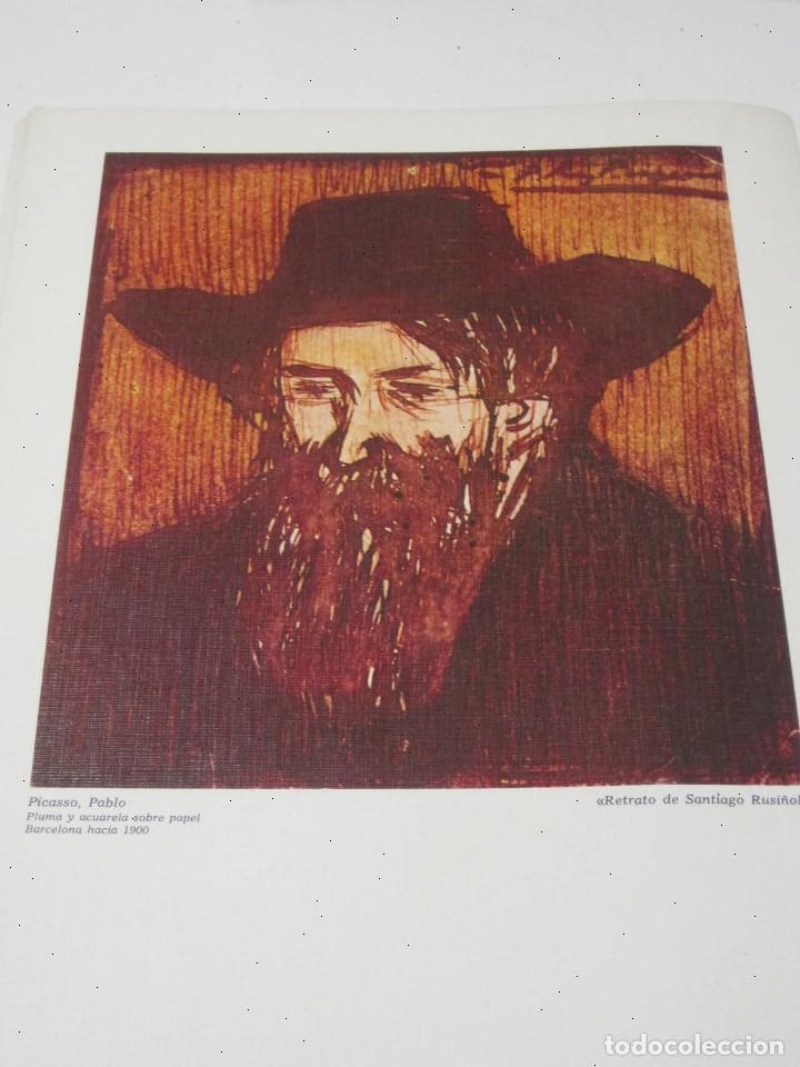 Coleccionismo: L&aacute;mina Picasso: Retrato de Santiago Rusi&ntilde;ol