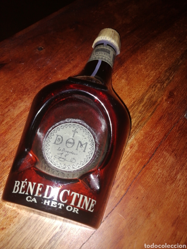 Coleccionismo: Cenicero botella de benedictine - Foto 2