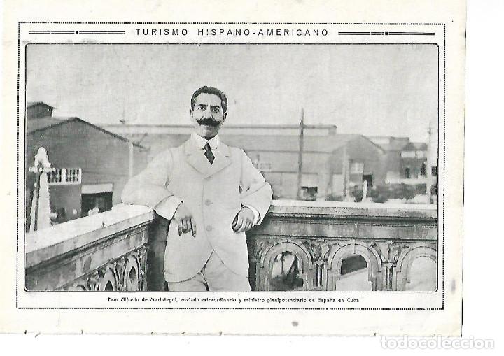 Collezionismo: A&Ntilde;O 1913 RECORTE PRENSA ALFREDO DE MARIATEGUI TURISMO HISPANO AMERICANO