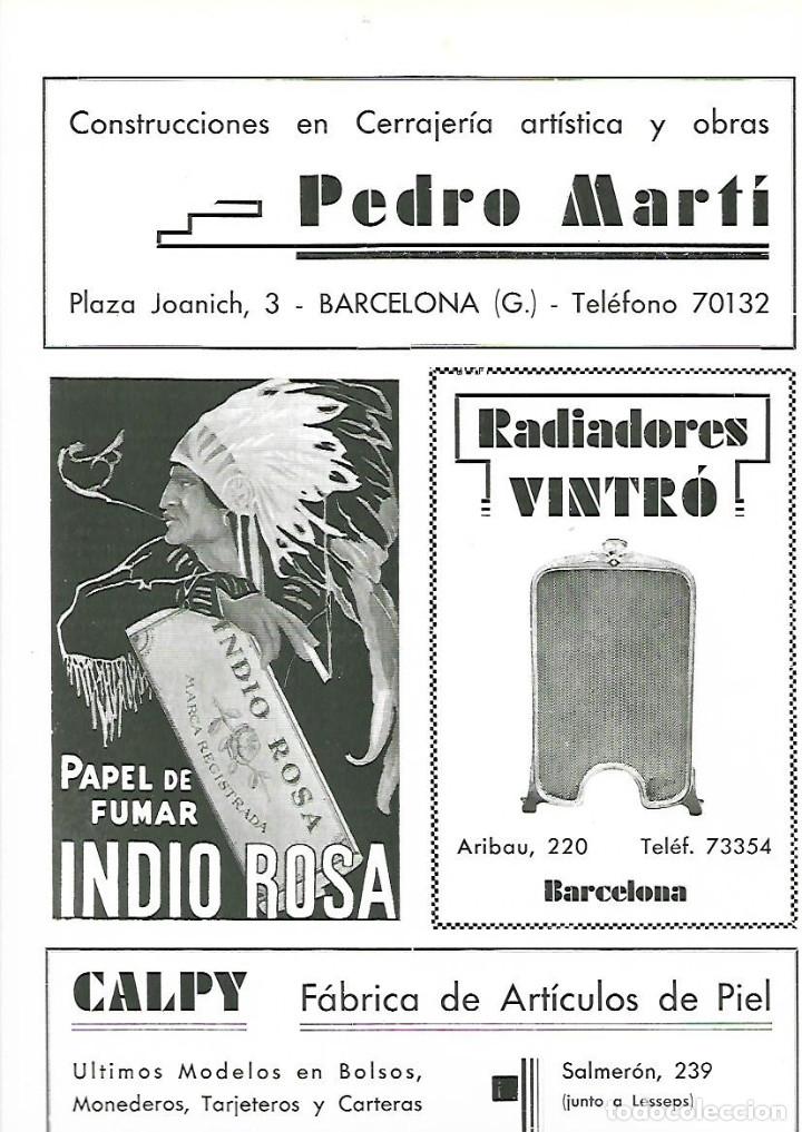 Collezionismo: A&Ntilde;O 1933 PUBLICIDAD PAPEL DE FUMAR INDIO ROSA TABACO