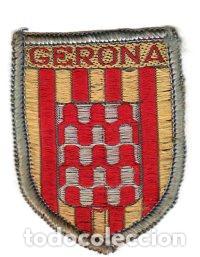 Coleccionismo: ANTIGUO PARCHE EN TELA GERONA