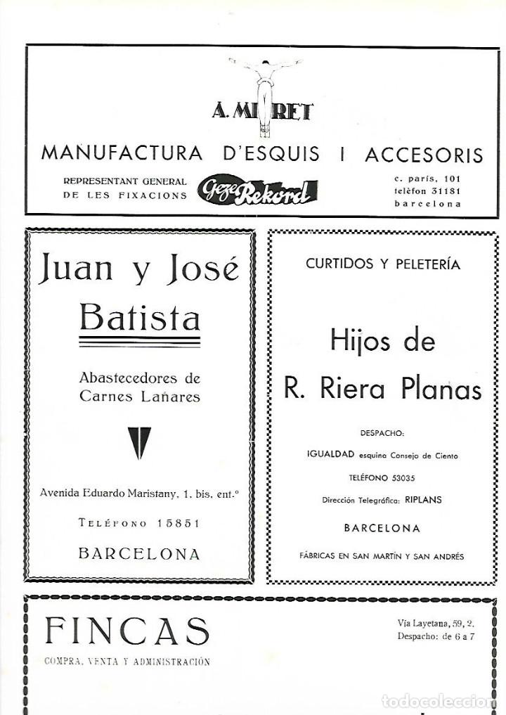 Collezionismo: A&Ntilde;O 1933 PUBLICIDAD HIJOS DE R RIERA PLANAS CURTIDOS Y PELETERIA FABRICA BARCELONA