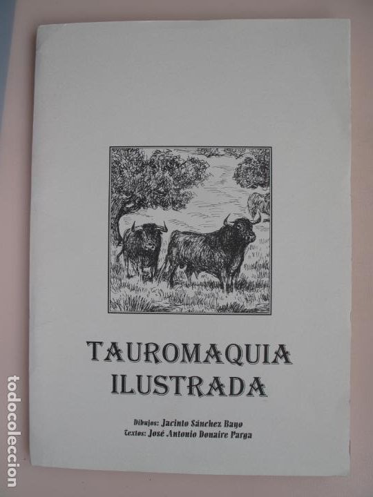 Coleccionismo: CARPETA DE TAUROMAQUIA ILUSTRADA - 14 L&Aacute;MINAS - DIBUJOS A PLUMILLA DE JACINTO SANCHEZ BAYO.-