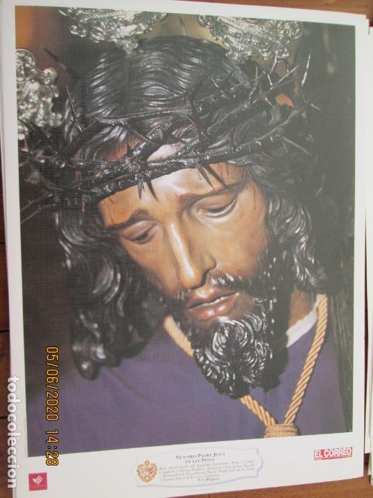Coleccionismo: NUESTRO PADRE JESUS DE LAS PENAS , SAN ROQUE HERMANDAD LAMINA 40X29 CM PAPEL GRUESO SATINADO - CAJA