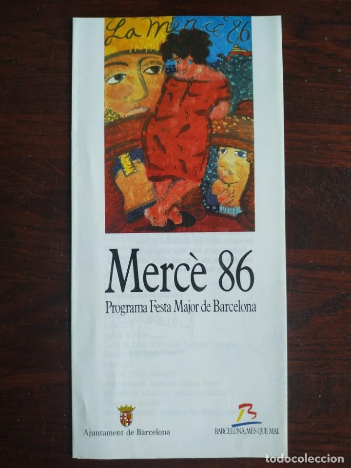 Coleccionismo: Bonito y divertido programa de mano de la Festa de la Merce a Barcelona 1986.