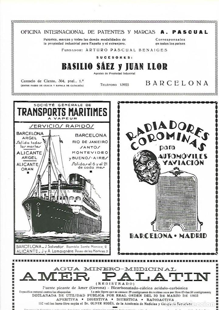 Colecionismo: A&Ntilde;O 1933 PUBLICIDAD SOCIETE GENERALE DE TRANSPORTS MARITIMES A VAPEUR SERVICIOS RAPIDOS BARCELONA