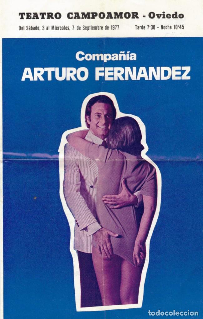 Sammelleidenschaft Papier: DIPTICO, OBRA DE TEATRO, COMPA&Ntilde;IA ARTURO FERNANDEZ, UNA PERCHA PARA COLGAR EL AMOR, 1977