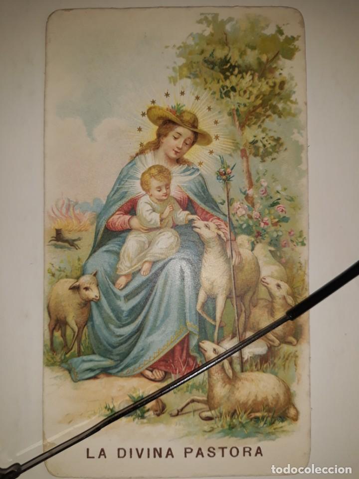 Coleccionismo: PRECIOSA ESTAMPA LA DIVINA PASTORA ISIDORO SEVILLA FECHADO 1902 EMPEDERNIDOS PECADORES AUDITORIO PRE