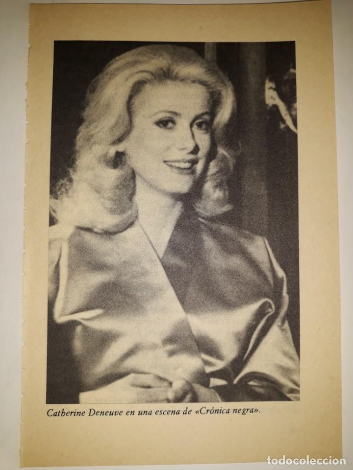 Coleccionismo: FOTO ACTRIZ CATHERINE DENEUVE ESCENA PEL&Iacute;CULA CR&Oacute;NICA NEGRA JEAN-PIERRE MELVILLE CINE NEGRO PROPIO F