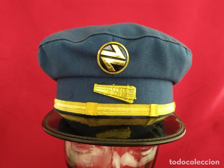 gorra maquinista renfe (80's) feve mza ferrovia - Comprar en