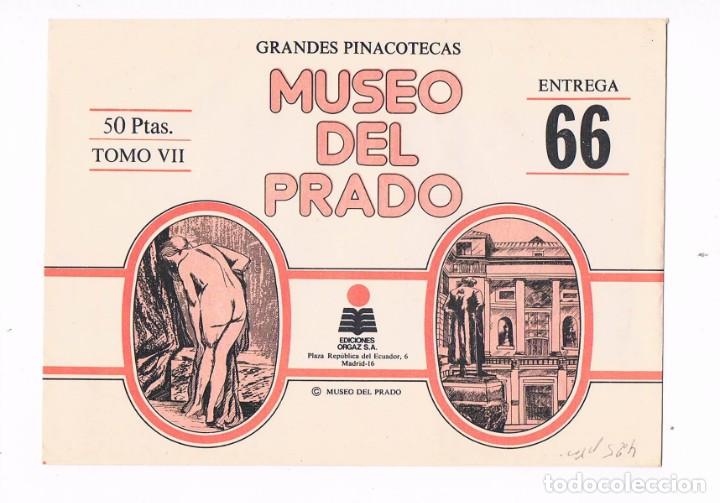Coleccionismo: SOBRE LAMINAS GRANDES PINACOTECAS MUSEO DEL PRADO TOMO VII EDICIONES ORGAZ ENTREGA 66