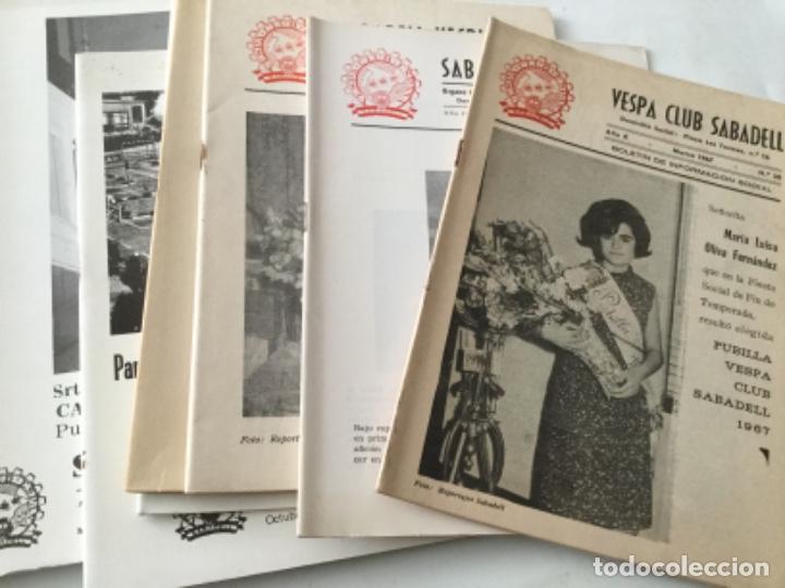 Coleccionismo: Vespa club sabadell - 8 folletos- de 1967 a 1976