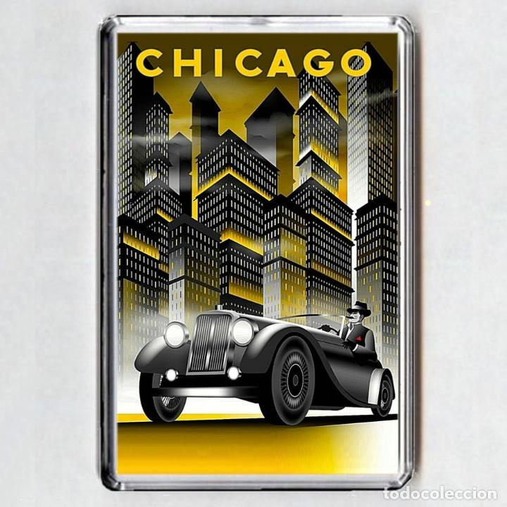 Coleccionismo: IMAN acr&iacute;lico NEVERA - CHICAGO (USA) - Foto 1