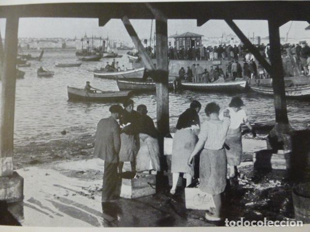 Collecting paper: LA CORU&Ntilde;A ESCENA EN EL PUERTO ANTIGUA LAMINA HUECOGRABADO A&Ntilde;OS 20