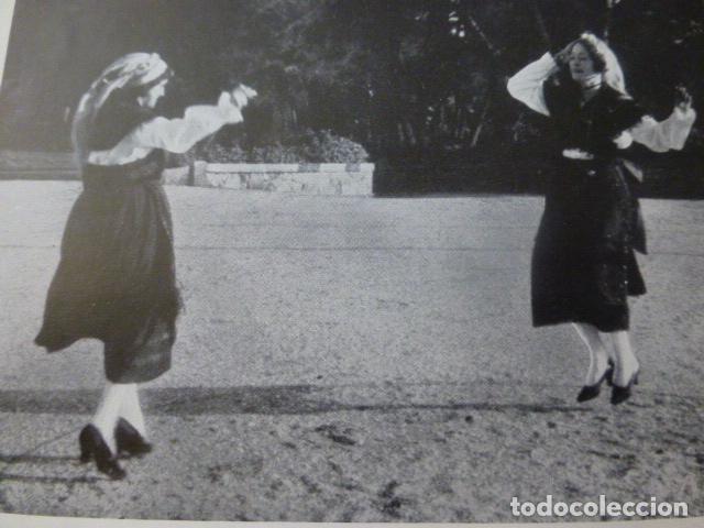 Sammelleidenschaft Papier: BAYONA PONTEVEDRA BAILANDO LA MU&Ntilde;EIRA ANTIGUA LAMINA HUECOGRABADO A&Ntilde;OS 20