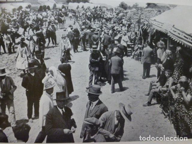 Colecionismo: ALMONTE HUELVA ROMERIA DEL ROCIO ANTIGUA LAMINA HUECOGRABADO A&Ntilde;OS 20