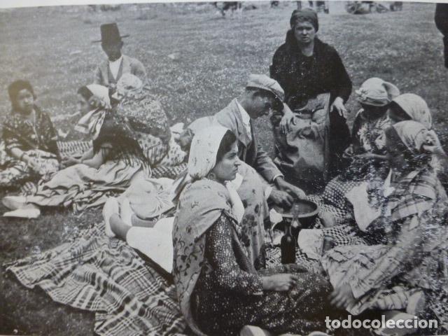 Colecionismo: ALMONTE HUELVA ROMERIA DEL ROCIO ANTIGUA LAMINA HUECOGRABADO A&Ntilde;OS 20
